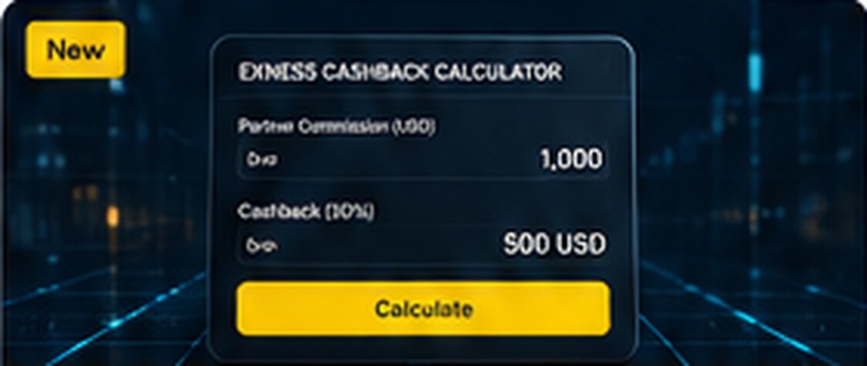 حاسبة Exness Cashback: كيف تحسب الريبيت الخاص بك؟